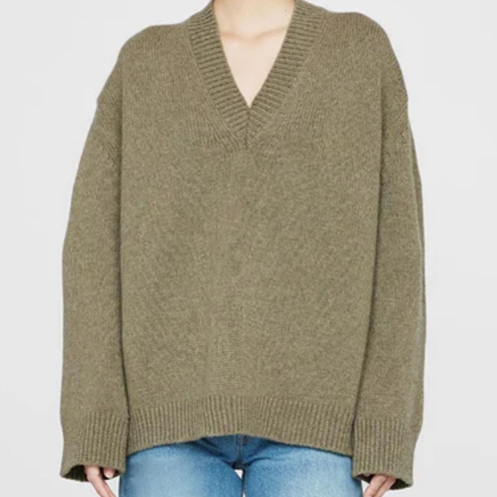 NEW Anine Bing Rosie V neck Cashmere Sweater